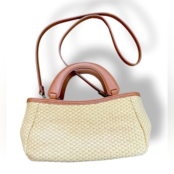 Classic Fossil Tan and Cream Shoulder Bag with handles - Picture 1 of 7